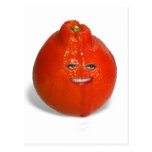 Tangerine  With Girl Face Postcard
