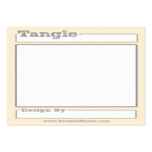 Tangle Trading Card Business Card