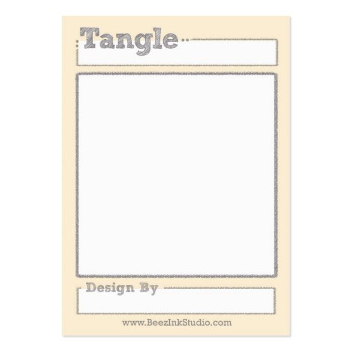 Tangle Trading Card Business Card (front side)