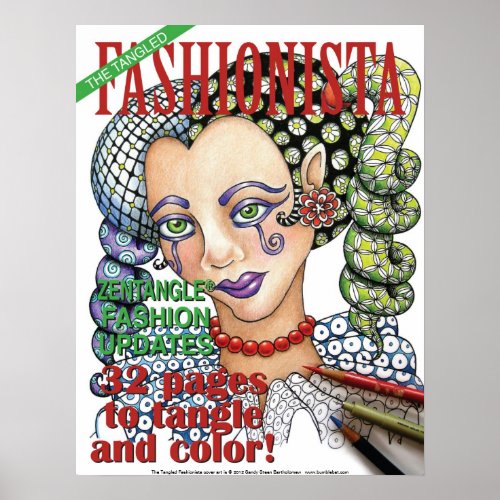 Tangled Fashionista cover poster zazzle_print