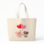 Tangled Hearts (Cartoon Pigs) Bag