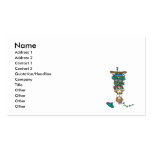 tangled in christmas lights funny cartoon design business cards