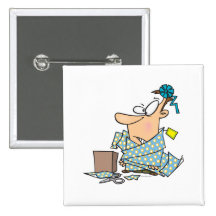 tangled in wrapping paper funny cartoon