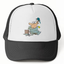 tangled in wrapping paper funny cartoon hat