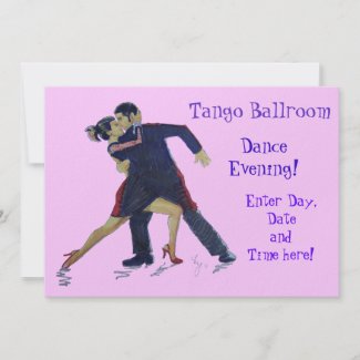 Tango Ballroom Dancing invitation