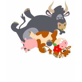 Tango!! (cartoon bull and cow) children T-shirt shirt