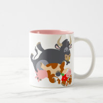 Tango!! (cartoon bull and cow) Mug by Lioness_Graphics Tango!! (cartoon bull and cow) Mug