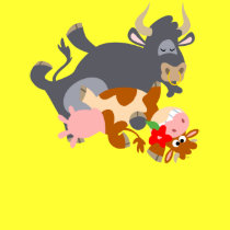 Tango!! (cartoon bull and cow) women T-shirt by Lioness_Graphics Tango!! (cartoon bull and cow) women T-shirt