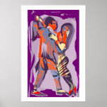 Tango dancers posters