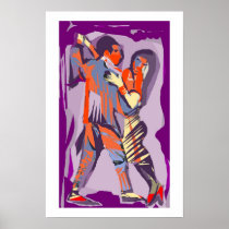 Tango dancers posters