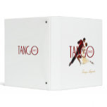 Tango dances red vinyl binder