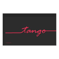 Tango in Red Rectangle Sticker