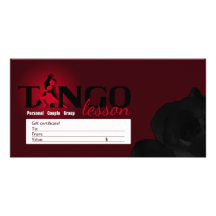 Tango Lesson - Gift Certificate, Photo Card