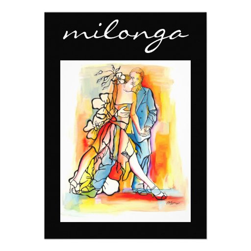 Tango Milonga Invitation