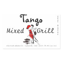 Tango Mixed Grill Rectangle Sticker