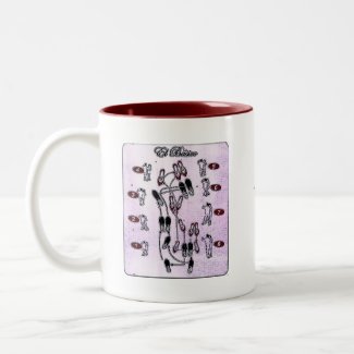 tango steps. Pasos de tango mug