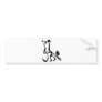 Tango with Hebrew Letters Bumper Stickers