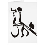 Tango with Hebrew Letters Greeting Cards