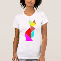 tangram cat t-shirts