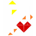 tangram goose love shirt