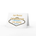 Tangy Just Married Las Vegas Cards by vegasdusoleil Tangy Just Married Las Vegas Cards