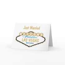 Tangy Just Married Las Vegas Cards