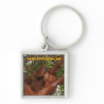 Tanjung Puting National Park Wild Orangutans Keychain