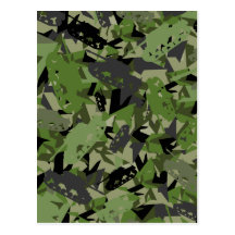 Tank Army Camouflage Postcard