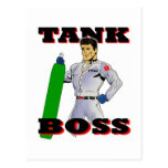 Tank Boss Man Postcards