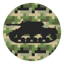 Tank Digital Camouflage Sticker by markmurphycreative Tank Digital Camouflage Sticker