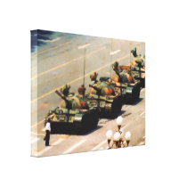 Tank Man Wrapped Canvas canvas prints