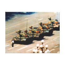 Tank Man Wrapped Canvas canvas prints