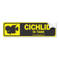 Tank Mates bumper sticker series 1-Cichlid bumper stickers