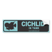 Tank Mates bumper sticker series 1-Cichlid B bumper stickers