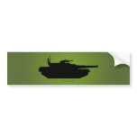 Tank Silhouette Bumper Sticker
