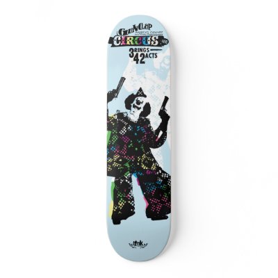 Tank Theory "Gunclap Circus" Skate Board Decks by tanktheory