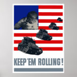Tanks -- Keep 'Em Rolling Poster
