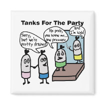 Tanks Party Magnet by FishpieTshirts Tanks Party Magnet