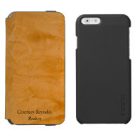 Tanned Leather Wallet Case Incipio Watson™ iPhone 6 Wallet Case