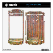 Tannenwald I by Gustav Klimt LG Optimus 7 Decal