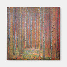 Tannenwald I by Gustav Klimt Magnet