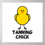 Tanning Chick Poster