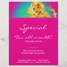Tanning Flyer Rainbow Jewelry Woman Pink