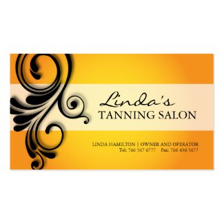 TANNING SALON BUSINESS CARD profilecard