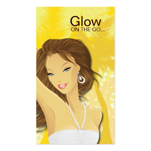 Tanning Salon Business Card (front side)