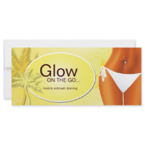 TANNING SALON GIFT CERTIFICATE RACK CARDS