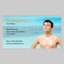 Tanning Shop Business Card business cards