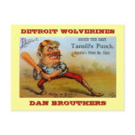 TANSILL'S CIGAR ADVERTISING POSTCARD VNTG BASEBALL