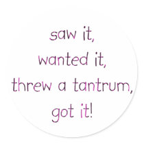 Tantrum 2 copy stickers by Moondial Tantrum 2 copy stickers