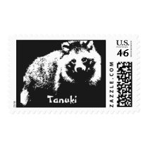 Tanuki Postage Stamp